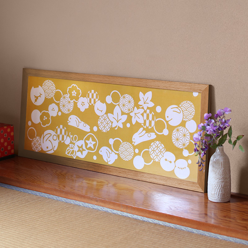 多彩な模様の綿製手ぬぐい 約90cm x 34cm両面チュニック 注染手ぬぐい【ドット・赤】こひごろも別注カラー | iichi 日々の タオル